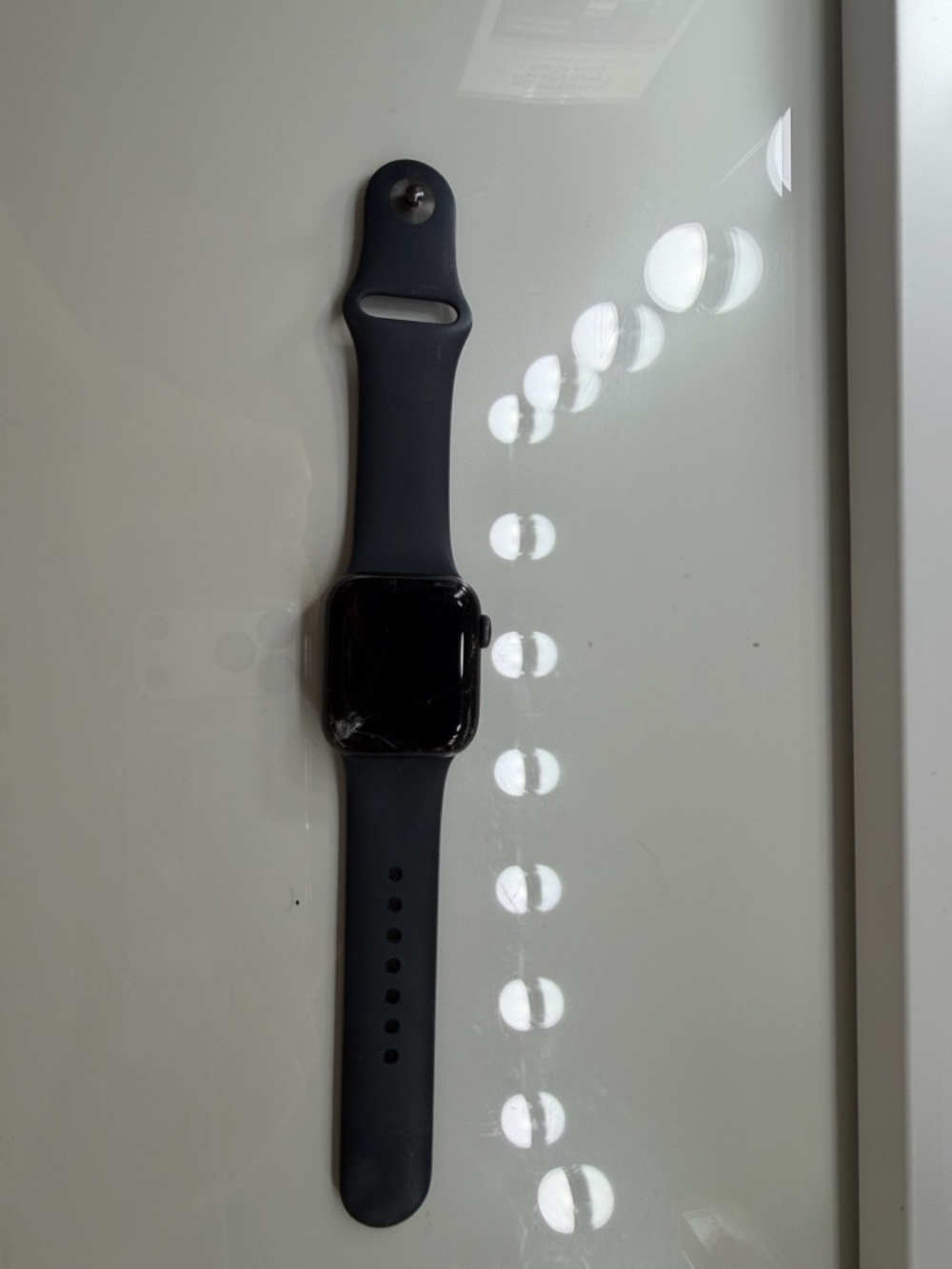 Black Smartwatch with Black Silicone Band - Wearable Electronics